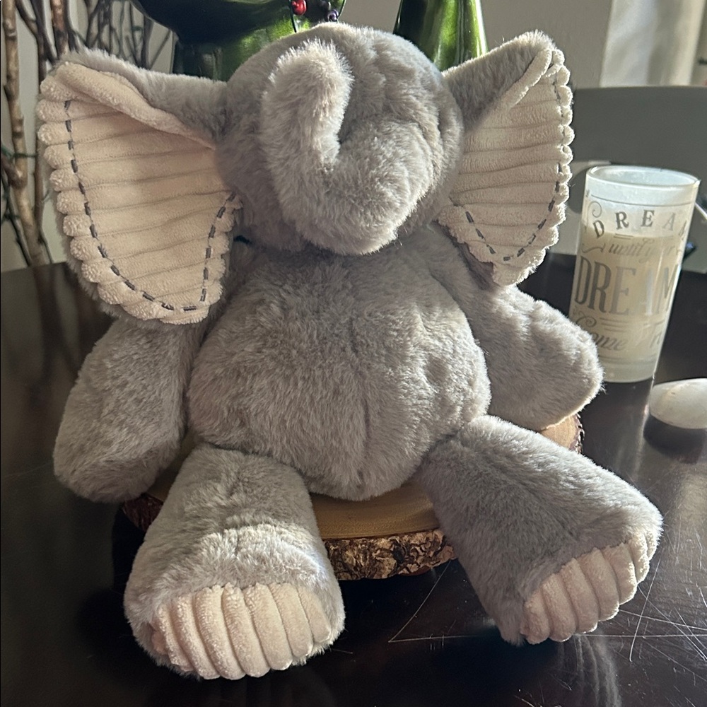 Lambs & Ivy Jungle Safari‎ Gray Plush Elephant Stuffed Animal Toy Plushie (Jett)